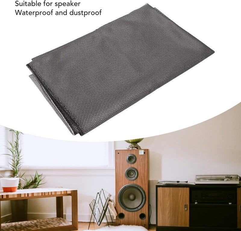 Ashata Speaker Grill Cloth, 55.1 x 35.8in Speaker Mesh Cloth, Breathable Stereo Fabric Speaker Protective Grille Cover/Protector for Home Stage Speaker KTV - Image 3